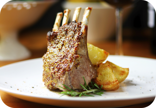 Lamb Rack Cooked