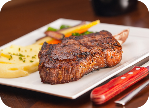 Cooked Rib Steak Bone-In