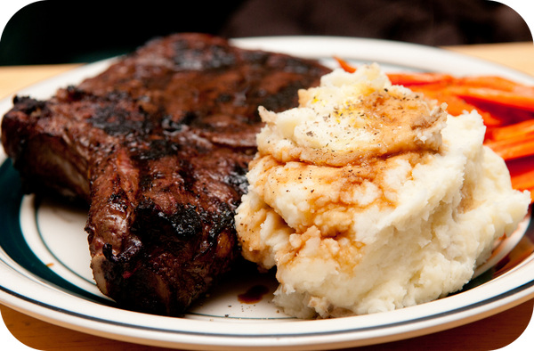 Cooked Bone-In Rib Steak Choice 